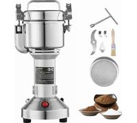 SucceBuy Moulin à céréales électrique 750g, 2000 W, grande vitesse, acier inoxydable, pour grains secs, épices, céréales, café, maïs, poivre, modèle droit