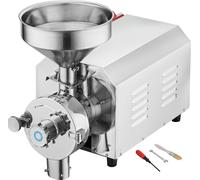SucceBuy Moulin à soja, moulin commercial, 2200 W, moulin à maïs, 50 kg/h, acier inoxydable, pour poivre, soja, cacahuètes, maïs en grains, mouture de farine