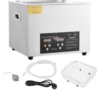 SucceBuy Nettoyeur à ultrasons amélioré, 15 l, nettoyeur de laboratoire numérique professionnel avec minuterie, chauffage 600 W, puissance des ultrasons 360 W, pour le nettoyage en profondeur de pièce