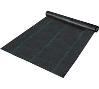 SucceBuy Non-tissé contre les mauvaises herbes, 1,8 x 91 m, géotextile résistant de 42 g, couverture de sol tissée pour les serres commerciales, les cours, toile de barrage de jardinage