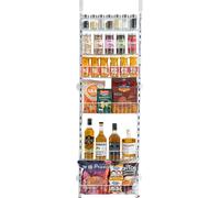 SucceBuy Organisateur de garde-manger : étagère murale à 6 niveaux pour épices, blanc