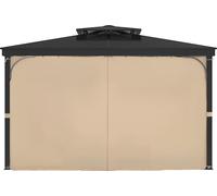SucceBuy Outdoor Rideau de protection visuelle 2840x2840x2040mm Kaki