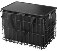 SucceBuy Panier vélo pour roue arrière avec filet, panier de porte-bagages 340x210x225mm