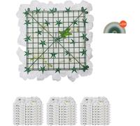 SucceBuy Panneau mural de fleurs 3D, 24 pièces, 15 x 15 pouces, arrière-plan de fleurs artificielles pour les mariages