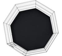 SucceBuy Parc pour chiens, 8 panneaux, 76,2 x 61 cm, parc pliable en mŽtal pour animaux domestiques, clôtures intŽrieures/extŽrieures avec porte et coussin de sol en tissu Oxford 600D pour chiens, cha