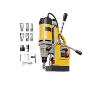 SucceBuy Perceuse Magnétique 1400W Max. Diamètre d'Alésage 5cm Vitesse Variable Jaune
