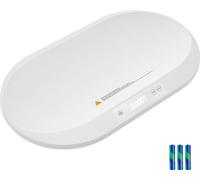 SucceBuy Pèse-bébé, pèse-bébé numérique Bluetooth de 39 kg avec mètre ruban, suivi du poids et de la taille, fonction hold/tare pour les jeunes enfants, les bébés et les animaux domestiques, 5 unités