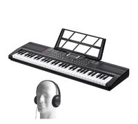 SucceBuy Piano à clavier numérique 61 touches piano électrique portable 200 tons 200 rythmes ou 600 tons 500 rythmes pour un usage débutant Without Stand