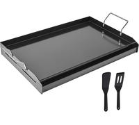 SucceBuy Plaque de cuisson plate en acier au carbone pour BBQ, 605x360mm