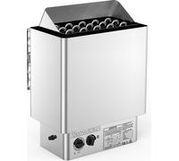 SucceBuy Poêle de sauna électrique 9KW 380V-415V Poêle de sauna humide et sec en acier inoxydable avec unité de commande intégrée