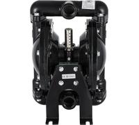 SucceBuy Pompe à air à double membrane, entrée et sortie 1 pouce, aluminium, 35 GPM, max. 120 PSI, membrane en nitrile, QBY4-25L pour usage industriel