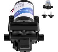 SucceBuy Pompe à eau auto-amorçante 12 V, pompe de pulvérisation RV 3 GPM avec pressostat 45 PSI, pompe à membrane filtrante amovible pour camping-car, camper, marine, bateau, pelouse