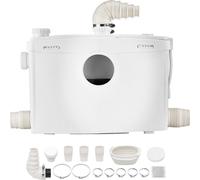 SucceBuy Pompe à eaux usées 1200W avec capacité de 180L/min et hauteur de refoulement de 10m