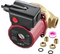 SucceBuy Pompe de circulation d'eau chaude, 0,6 pouce, 220 V, 5,3 GPM, 90 W, booster d'eau, 0,8 A, pour bar domestique, douche, machine à laver