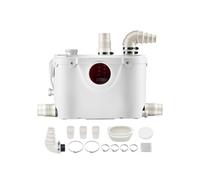 SucceBuy Pompe de Macération Toilettes 500W 110L/min 8m Blanc FLO500-BE