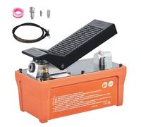 SucceBuy Pompe hydraulique à air 10 000 PSI Pédale d'air actionnée au pied de réservoir de 1/2 gal pour machines de cadre de carrosserie automatique et poteau de traction Orange