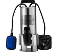 SucceBuy Pompe immergée, 1300W 20000L/H, 10m de câble, interrupteur automatique à flotteur, acier inoxydable et fonte, pour eau sale ou propre, bassins de jardin, piscines, jacuzzis