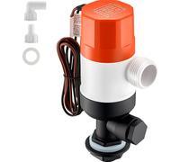 SucceBuy Pompe Livewell pour bateaux - 12 V, 500 GPH, pompe d'aération Livewell droite avec 2 entrées