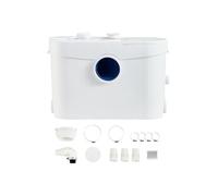 SucceBuy Pompe Macératrice Eaux Usées Sanitaire 700W 9600L/h 10m Blanc FLO700