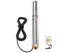 SucceBuy Pompe submersible pour puits profond 750 W/910 W/1100 W Puissance d'entrée 230 V avec cordon de 65,62 pieds Pompe en acier inoxydable pour utilisation d'irrigation