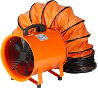 SucceBuy Portable Ventilator, 406.4mm Heavy Duty Zylinder Ventilator, 900W Extracteur d'air avec 10m de tuyau, 5175CFM Ventilateur industriel pour l'élimination de la poussière et de la fumée