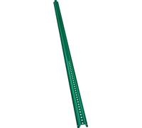 SucceBuy Poteau de signalisation de canal en U de 8 pieds, lot de 4 poteaux de clôture verts et robustes en acier pour jardin, cour, ferme ou carrefour routier