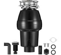 SucceBuy Poubelle de cuisine 1/2HP avec 3820tr/min et 3 vis de conception