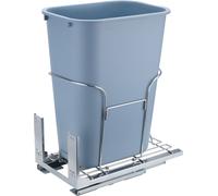 SucceBuy Poubelle extensible 35L, bac unique pour déchets de cuisine encastrés avec glissière, poignée, kit de montage sur porte, 110 lbs bac de recyclage haute capacité pour placard de cuisine et évi