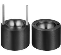 SucceBuy Presse à boules de glace 2,4", kit de fabrication de boules de glace en alliage d'aluminium aéronautique, moule à boules de glace 60 mm avec pince et égouttoir, pour whisky, cocktails, bourbo