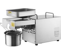 SucceBuy Presse à huile électrique , 850 W, température réglable de 0 à 300 °C. Extrait l'huile des cacahuètes, du sésame, du colza, des graines de thé, presse à huile en acier inoxydable.