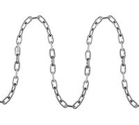SucceBuy Proof Coil Chain, 1/4" x 100', 1540 lbs charge de travail sûre. Galvanisée, testée avec deux maillons rapides. Acier au carbone galvanisé