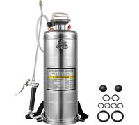 SucceBuy Pulvérisateur 12L en acier inoxydable pour le jardinage et le nettoyage des sols - Idéal pour l'industrie, l'agriculture, le commerce, la médecine | Durable et polyvalent