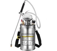 SucceBuy Pulvérisateur 6L en acier inoxydable, pulvérisateur pour le ménage, le jardinage et le nettoyage des sols, idéal pour l'industrie, l'agriculture, le commerce, la médecine