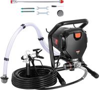 SucceBuy Pulvérisateur de peinture airless 750 W, 3000 PSI pulvérisateur électrique haute efficacité, appareil manuel pour meubles intérieurs/extérieurs et clôtures, finition fine et uniforme