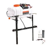 SucceBuy Pulvérisateur de points ATV 15,9 gal/60 L Pulvérisateur de diffusion ATV/UTV avec flèche de buse Pompe 12 V Pulvérisateur de mauvaises herbes avec réservoir d'eau Blanc 15gal