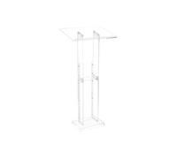 SucceBuy Pupitre de Conférence 126,5cm en Acrylique Capacité 15kg Pour Mariage Concert