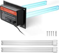 SucceBuy Purificateur d'air HVAC pour toute la maison, 72 W, 16 pouces, lumière UV-UVC dans le conduit pour climatiseurs, avec 2 ampoules de rechange, puissant laveur d'air pour climatiseurs