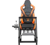 SucceBuy Racing Wheel Stand pour Logitech G923/G920/G29, cockpit de simulateur de conduite robuste en acier, compatible avec Thrustmaster T248P, support de volant et pédales réglables, charge maximale