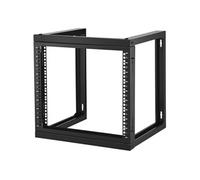 SucceBuy Rack de Serveur à Cadre Ouvert 9U Mural Capacité 68,04kg Ecrous Cage Vis