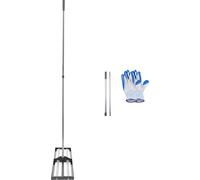 SucceBuy Raclette à gazon manche 213cm Râteau de nivellement pour l'entretien du gazon 254x1219mm