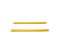 SucceBuy Rallonges de Fourches à Palette - 1 Paire - 244 cm - Acier Carbone - Capacité 1,815 T - Jaune