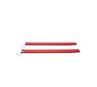 SucceBuy Rallonges de Fourches à Palette 1 Paire Longueur 184cm Avec Broches Rouge Acier