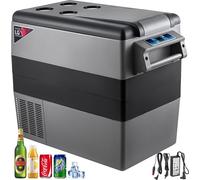 SucceBuy Réfrigérateur de voiture, 55 l, compresseur, mini-congélateur portable, refroidisseur électrique pour voiture, camion, camping-car, bateau, voyage, plein air, usage domestique, 12/24 V DC et