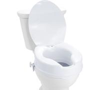 SucceBuy Réhausseur de toilettes, 4 pouces de haut, 300 livres de capacité de charge, rehausseur de toilettes universel, verrouillage de la tige à vis, pour personnes âgées, handicapées, femmes encein