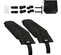 SucceBuy Rembourrage souple pour galerie de toit, 80 cm, universel pour la voiture, capacité de charge de 79 kg pour bagages, kayak, support avec 4 sangles d'arrimage, 2 sangles à boucle rapide et sac