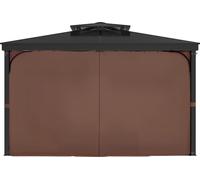 SucceBuy Rideau étanche de protection des données pour pavillon 12' x 12' x 6.9 ', couleur café