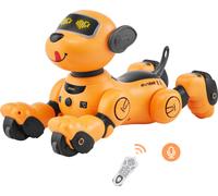 SucceBuy Robot jouet pour chien télécommandé, 2,4 GHz, programmable, intelligent, interactif pour les enfants, suites, contrôle tactile et vocal, chant et danse, âge 3