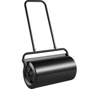 SucceBuy Rouleau à gazon de 13 gallons, rouleau de jardin rempli de sable/d'eau, rouleau à gazon en acier avec prise facile à tourner et poignée ergonomique en forme de U pour pelouse, jardin, ferme,