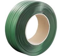 SucceBuy Rouleau de cerclage en polyester PET de 4000' x 0,63", résistance à la rupture de 992 lbs, cerclage haute performance pour palettes, vert