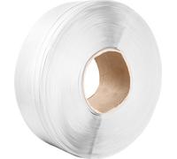 SucceBuy Rouleau de cerclage en polypropylène 9900' x 1/2", 243 lbs de résistance à la rupture, cerclage haute performance pour palettes, rouleau de ruban d'emballage blanc portable
